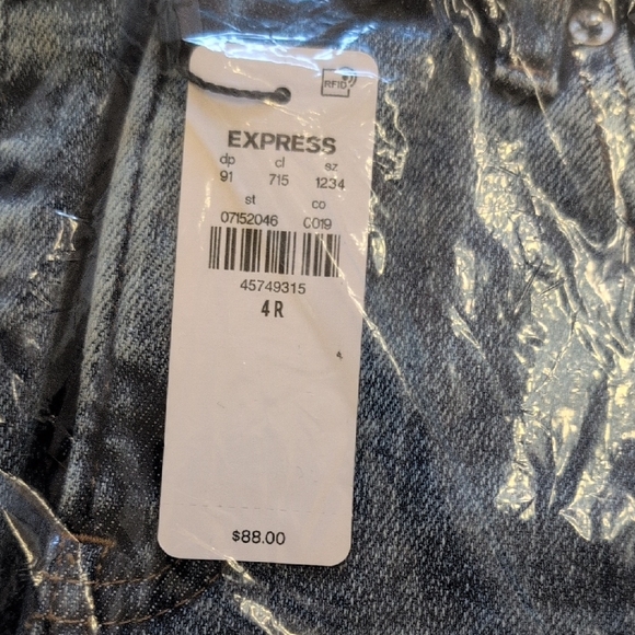 Express Classic Blue Denim Jeans - Picture 2 of 4